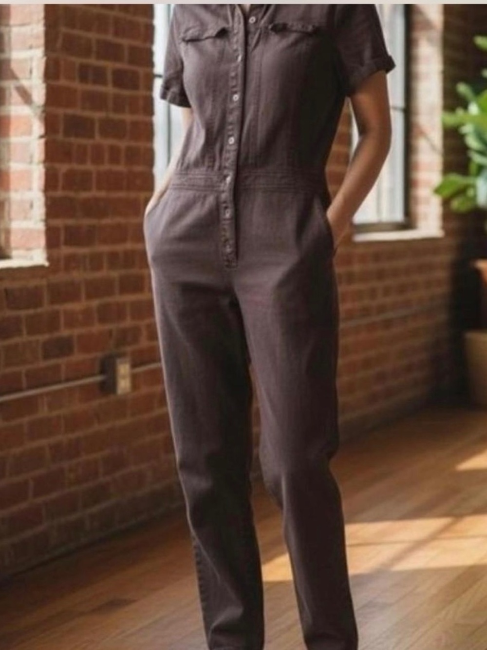 Young Fabulous & Broke denim jumpsuit in medium